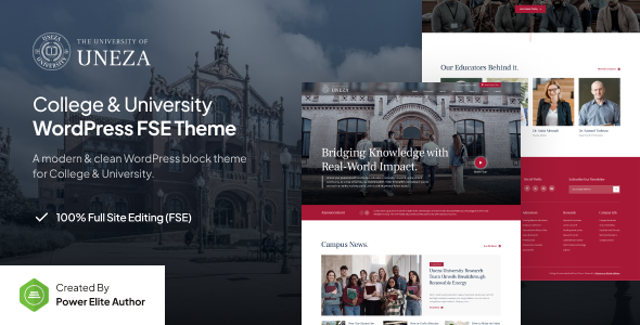 Uneza - College & University FSE WordPress Theme